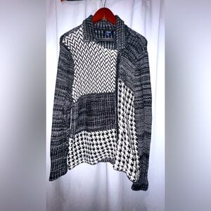 Chaps Zippered Sweater Jacket